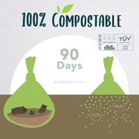 Dog Poop Bag with Handles, Compostable Pet Waste Bags, Easy-Tie - 60 Count (Pack of 1) / Poop Bags - image 2