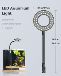 Pawfly 6 W LED Aquarium Light for 1 to 5 Gallon Fish Tanks Clip On - For 1 to 5 Gallon Fish Tank - image 3