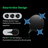 VIVOSUN 2PCS 4 x 2 in Large Air Stone for Aquarium, Air Pump – Essentials for Fish - 4 inch-Round - image 2