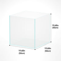 Aquarium 75H 37 Gallon Ultra Clear Glass Rimless Fish Tank – Essentials for Fish - Cube / 31Gal W19.7×D19.7×H19.7 in(50x50x50cm) - image 3
