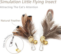 SONGWAY Cat Toy Wand Replacement, Cat Feather Toy Refills - Insect - image 4