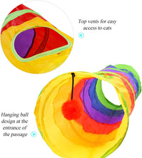 Andiker Cat Tunnel for Indoor Cats - colorful - image 4