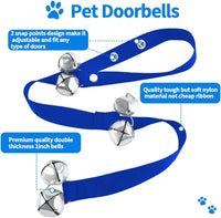 2 Pack Dog Doorbells, Pet Training Bells for Go Outside Potty Training and Communication Device - Blue - image 3