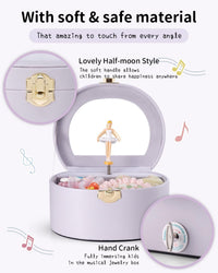 VLANDO Musical Jewelry Box for Girls - J.Light Purple - image 2