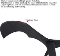 Pet Cat Bat Wings for Halloween Party Decoration - Small / Red Ghost - image 3