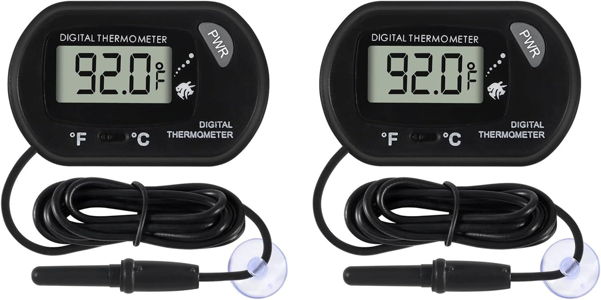 4Pcs Aquarium Thermometer Fish Tank Thermometer Reptile Fahrenheit - 2PCS