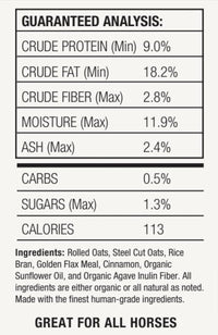 Horse Treats, Blonde Bits of Health, Low Carb/Sugar, A Softer Cookie, Wheat, Corn, Soy & Alfalfa Free, Made with Cinnamon & Agave, All Natural Ingredients, 20 lb