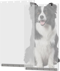 TonGass 10" x 18" Pet Door Flap Large Transparent Dog Door Flap - 2 / Extra Large