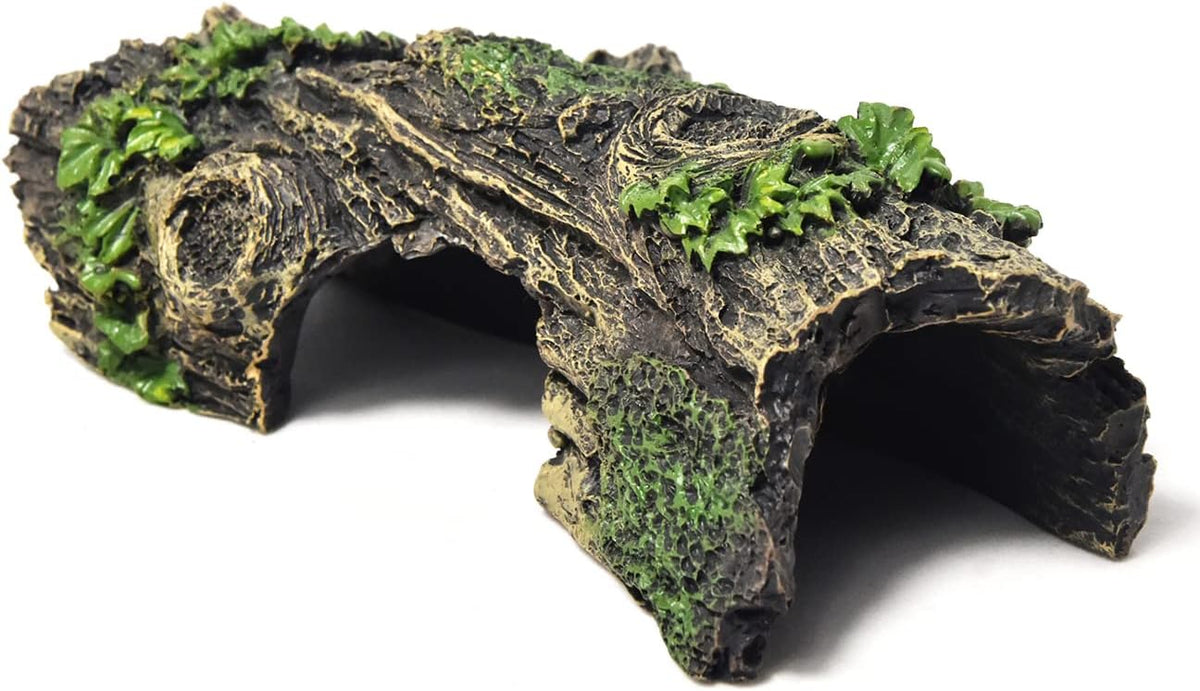 Fish Tank Decorations - Large Aquarium Decorations Air Bubbler Tree Fish House for Betta Hideout - Wood B-s