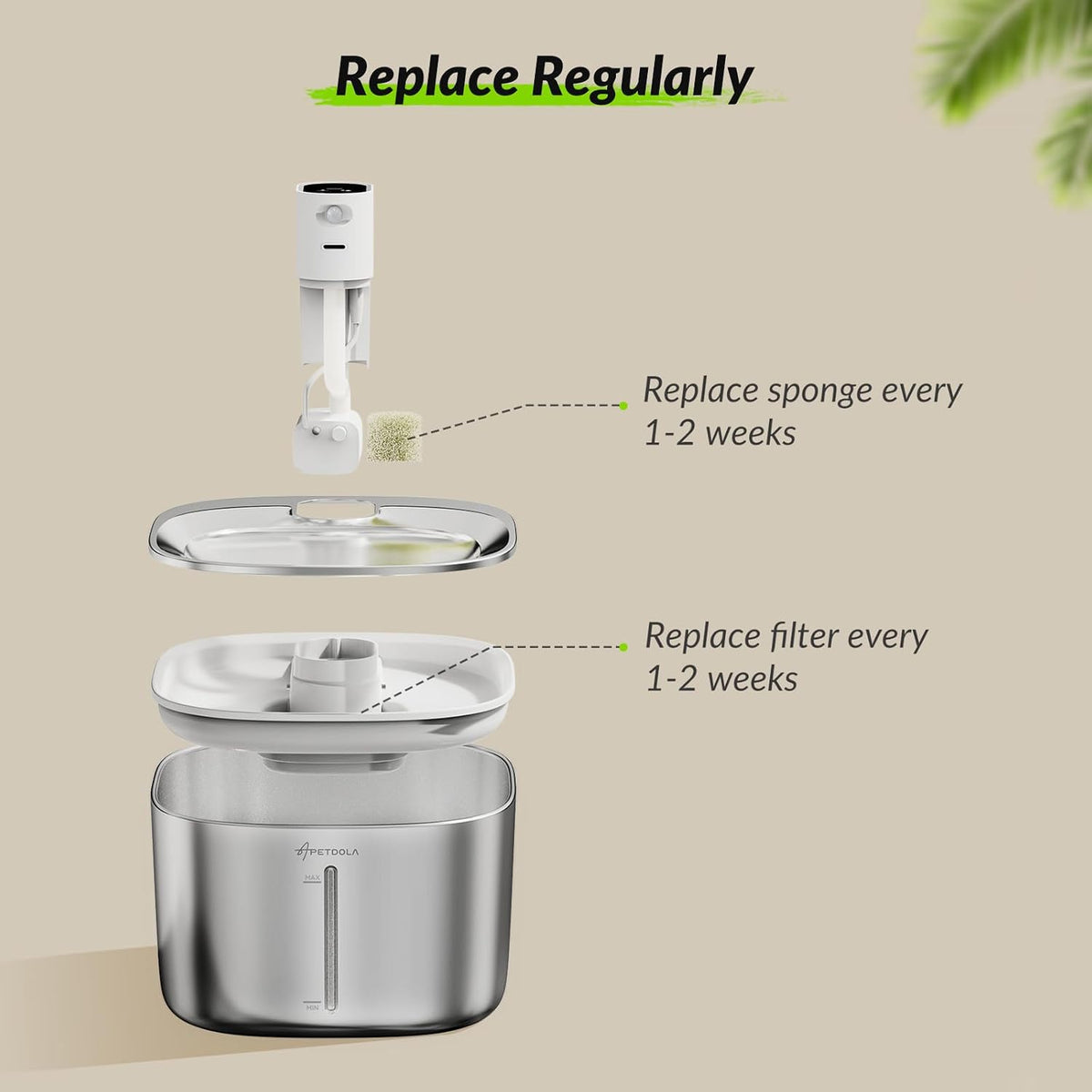 Wireless Cat Water Fountain Filter - 12 Filters & 12 Sponges +12 Pump Filters - image 4
