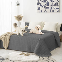 Tcksstex Waterproof Blanket Couch Cover for Dogs Pet Bed Protector – Essentials for Dogs - Dark Grey / 82x82Inch (Pack of 1)