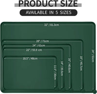 Reopet Silicone Pet Feeding Mat - Hunter Green / 18.5" x 11.5" - image 2