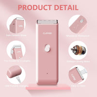 Professional Household Waterproof Low Noise Pet Hair Clippers - Ap005-pink - image 2
