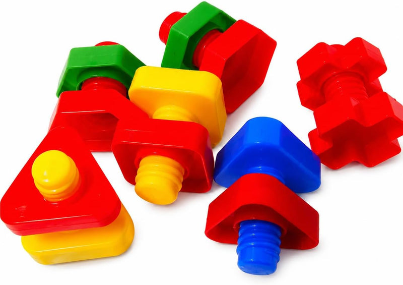 3505 Pk6 Huge Nuts and Bolts Colorful Enticing Large Screw