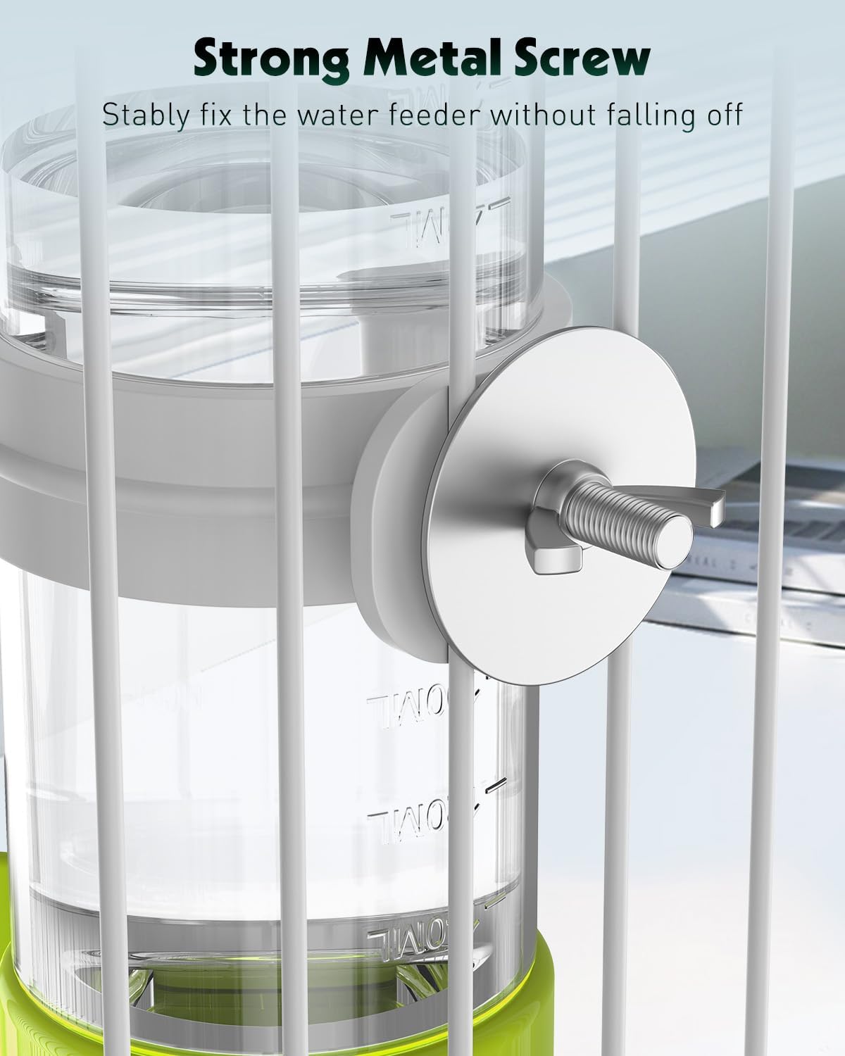Pawfly 2 Pcs Bird Water Dispenser, Automatic Water Feeder - 1 PC / Green - image 3