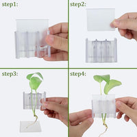 3 Holes Upgraded Aquatic Plant Cup Aquarium Plant Holder for Tank,Hanging Aquarium Plant Holder,Aquarium Aquatic Plant Cultivation,Aquarium Plant Decoration. (White 4PCS)