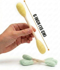 Glaciart One XXL Swabs Cat Toys with Catnip, 2 Pk - Pastel Tips / Regular - image 4