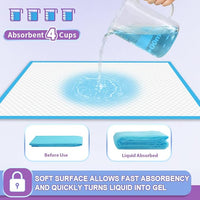 IMMCUTE Puppy Pee Pads 22"x23"-80Count | Dog Pee Training Pads Super Absorbent & Leak-Proof | Disposable Pet Piddle and Potty Pads for Puppies | Dogs | Doggie| Cats | Rabbits