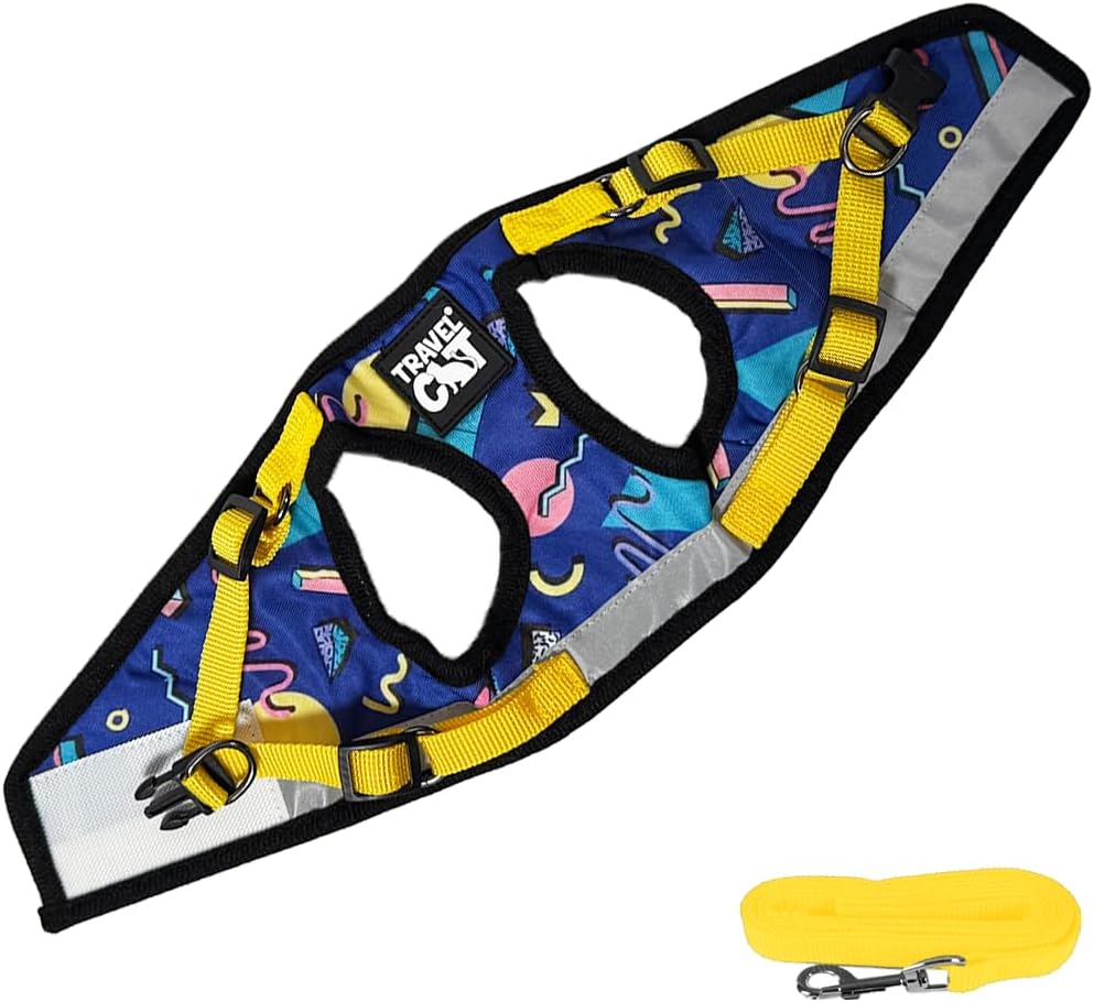 Travel Cat Harness and Leash Set - X-Small / 90s Cat - image 3