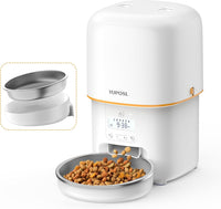Automatic Cat Feeder, Over 180-day Battery Life - 3L-White / Basic