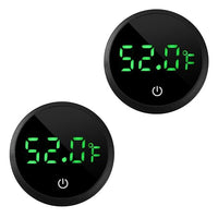 Aquarium Thermometer Digital Fish Tank Thermometer Led Display Fish Tank Temperature Gauge Accurate Thermometer to ±1℉ for Betta Axolotl Turtle Tank (with Spare Battery) 2pack