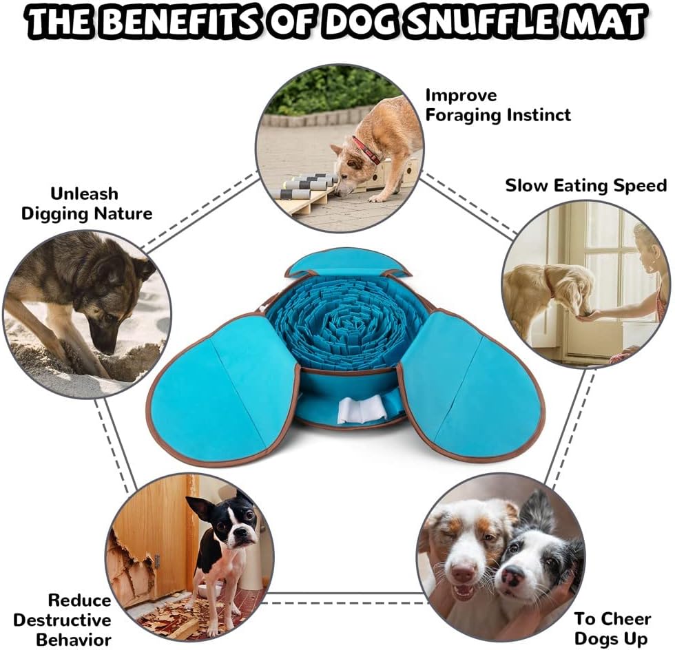 AWOOF Pet Snuffle Mat for Dogs - blue - image 4