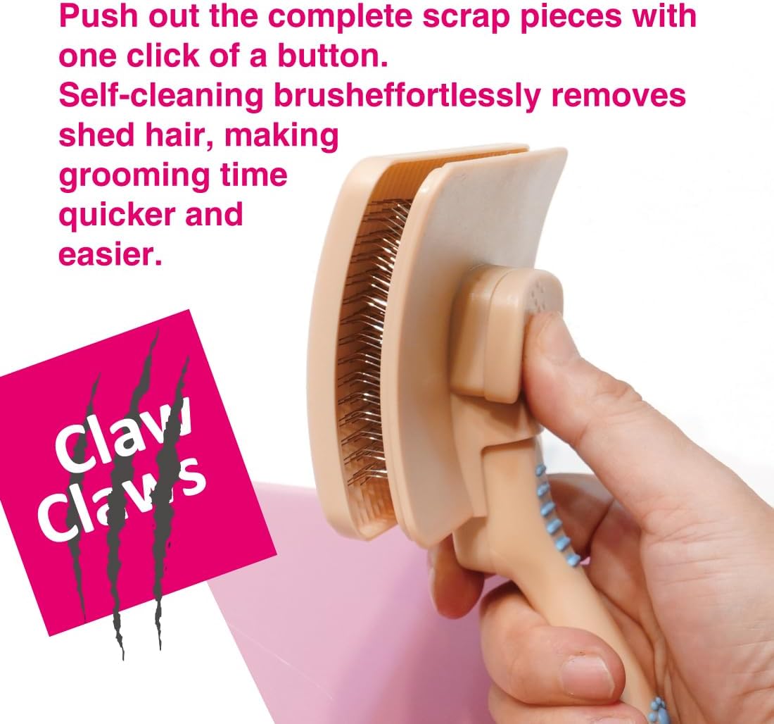 Pet Slicker Brush for Large Dogs, Plastic Handle - image 3