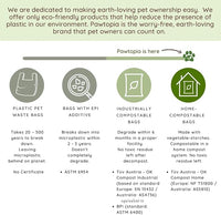 Biodegradable Dog Poop Bags, 60 Count, Certified Home Compostable, Leak-Proof, Easy Open, Standard Size, Supports Sustainable Living