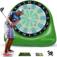 Swooc Bull Chipper giant inflatable golf darts board for backyard play