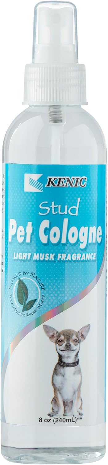 Pet Cologne, Long Lasting Scented Dog & Cat Deodorizing Spray - Light Musk
