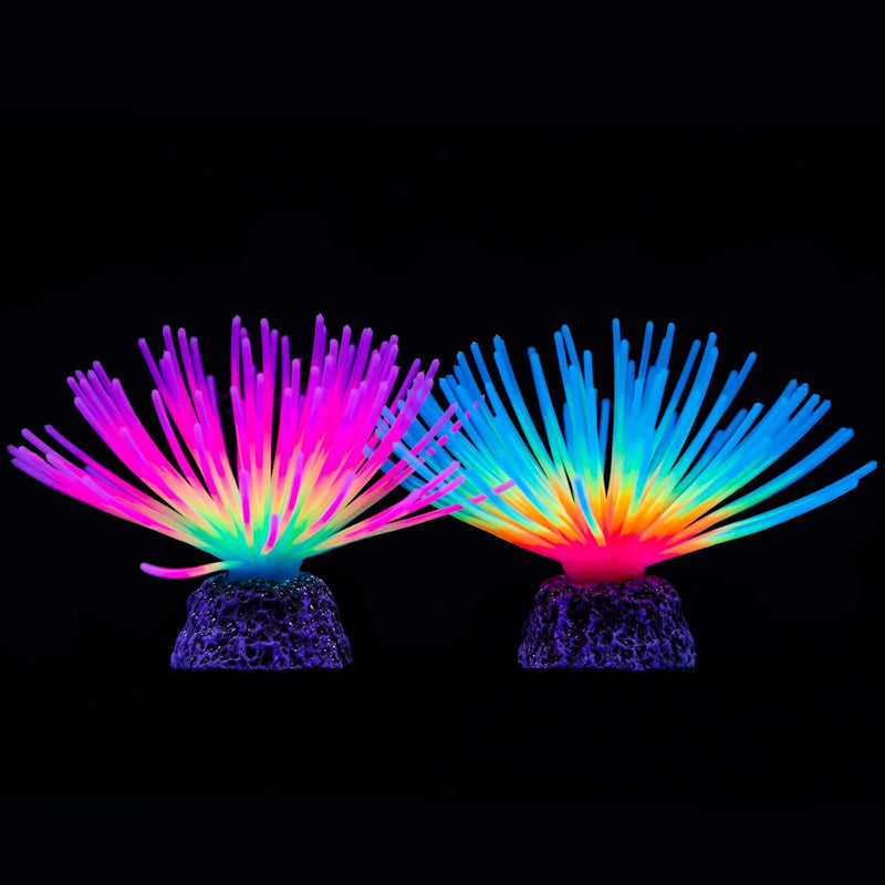 Uniclife Aquarium Imitative Rainbow and Iridescent Blue Sea Urchin