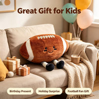 Xiyuan 12 inch rugby plush toy with smiling face and feet - view 17