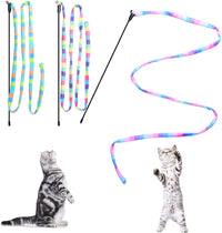 Cat Wand Toys Interactive Kitten Toys for Indoor Cats-2Pcs – Essentials for Cats - 3 PCS