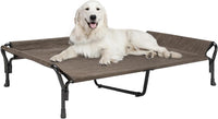Veehoo Cooling Elevated Dog Bed - Brown / 50.5"L x 33.5"W x 12.0"Th
