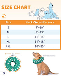 Supet Inflatable Dog Cone Collar for Large Medium Small Dogs, Soft Cone Collar for Dogs Cats, ECollar Doggie Neck Donut Dog Cone Alternative After Surgery