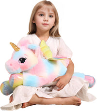 FFxiong 44 Inch Giant Unicorn Stuffed Animal Pillow - Multi / 24 Inch - image 4