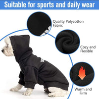 Security Dog Hoodie for Small Medium Large Dogs Boys Girls – Essentials for Dogs - #1 Black (SECURITY Printed) / X-Small - image 3
