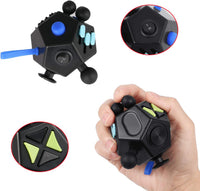 Fidget Dodecagon-12 Sided Fidget Toy Cube for Kids - A5 Black - image 3