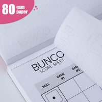 Bunco Score Sheets: 100 Single Side Large Print Score Sheets - image 3