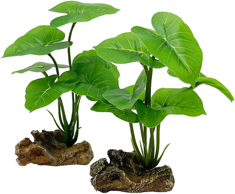 Fish Tank Decor Aquarium Decorations Ornaments Betta Leaf pad Hammock - Green-type-a-set