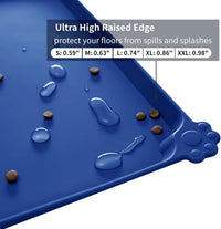 Reopet Silicone Pet Feeding Mat - Navy Blue / 32" x 24" - image 3