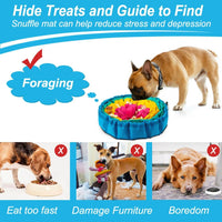 Vivifying Snuffle Mat for Dogs - Red&Yellow&Blue - image 4