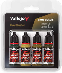 Vallejo, Game Color, 4 Bottles x 0.6 fl.oz. - Dead Flesh Color Set