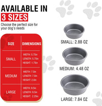 Loving Pets Dolce Luminoso Dog Bowl, Non-Skid Plastic Bowl - Large / Silver - image 4