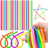 100 PCS Colorful Stretchy Fidget Strings Sensory Toys