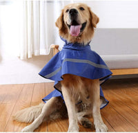 Large Dog Raincoat Adjustable Pet Water Proof Clothes Lightweight - Blue / 2X-Large (Pack of 1) - image 3