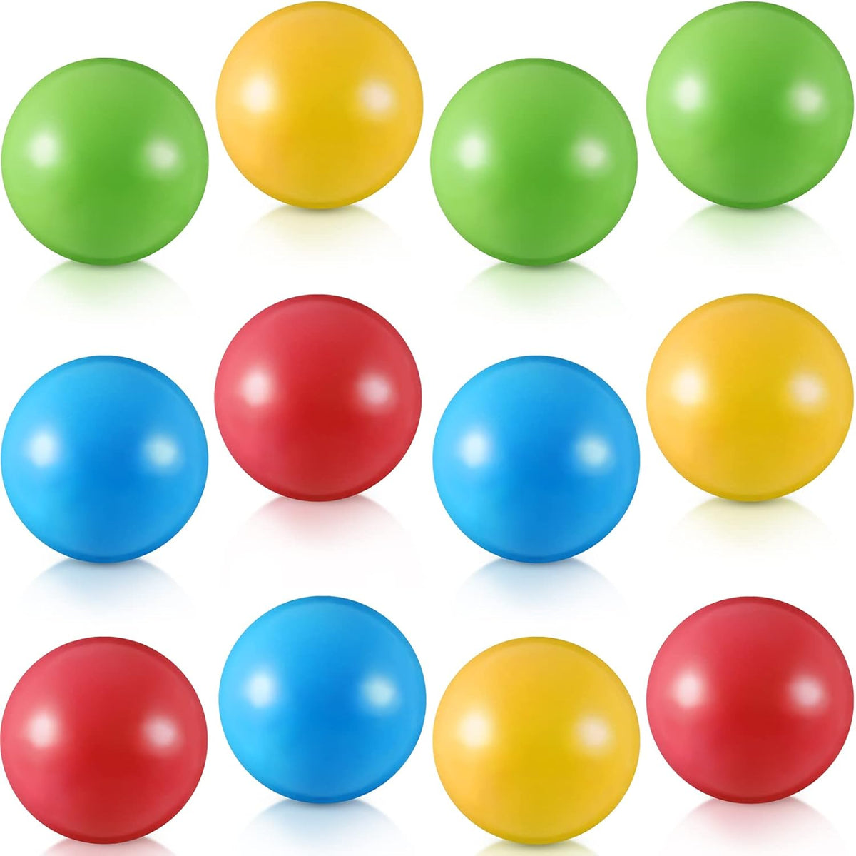 Civaner 12 Pieces Plastic Replacement Balls 1.75 Inch for Toddler - 12 / Classic