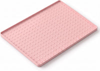 Silicone Pet Food Mat, Extra Large 34x22 Inch - Pink / 24"L x 16"W