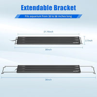 AQUANEAT LED Aquarium Light for 30 to 38 Inch Fish Tank, Auto On Off with Timer, Full Spectrum, Adjustable Brightness, Daylight Moonlight Mode, for Fresh Water Low-to-Mid Light Plants