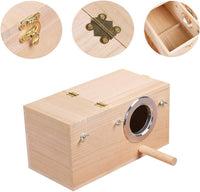 YJJKJ Wood Parakeet Nest Box with Natural Nesting Pads - Large - image 2
